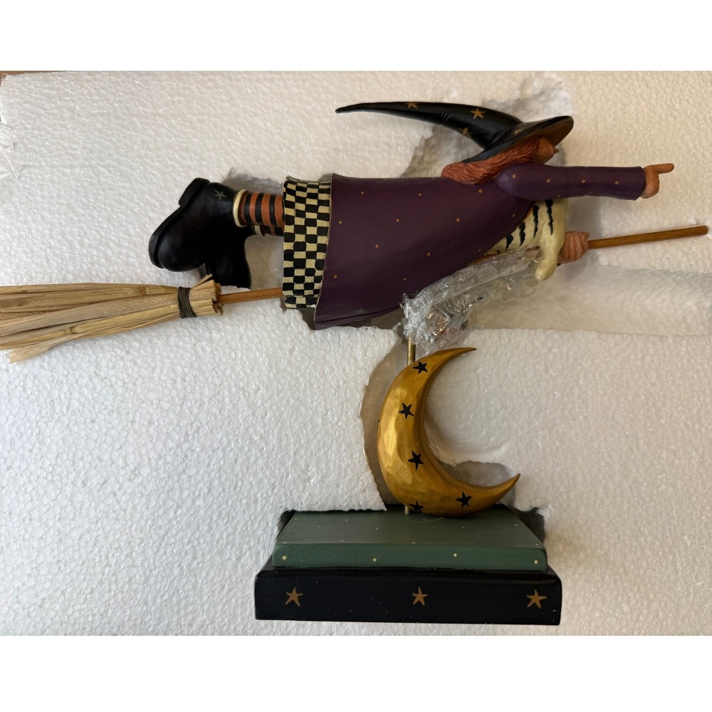 Williraye Studio Witch On Broomstick 2001 Coyne's & Co WW6009 - Fall, Halloween
